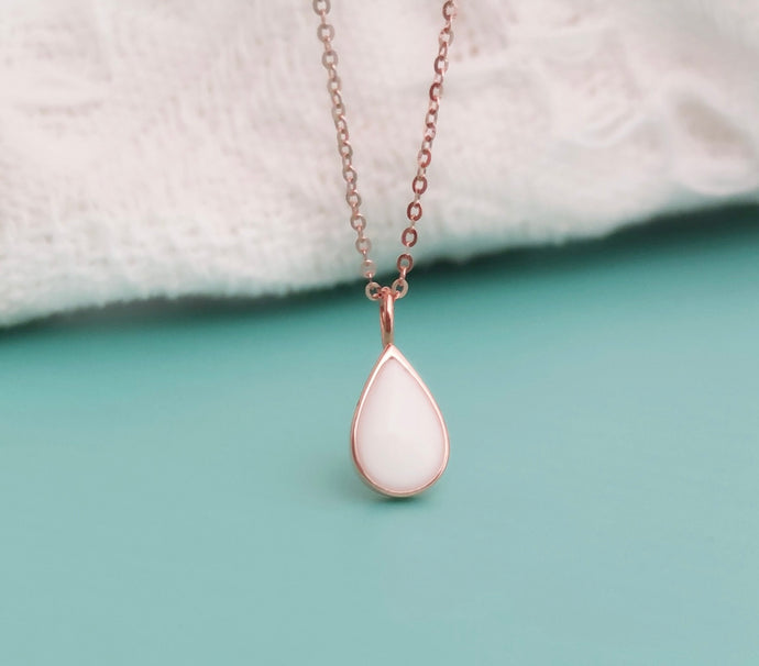 6x10mm teardrop necklace